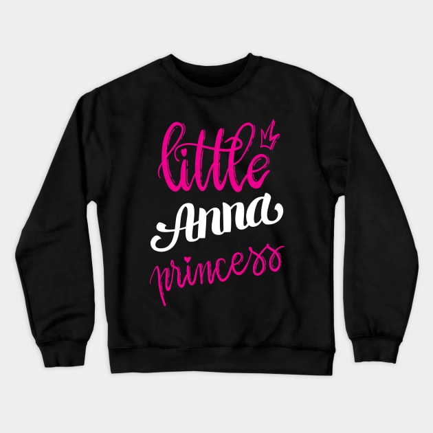 Little Anna Princess Crewneck Sweatshirt by ProjectX23Red